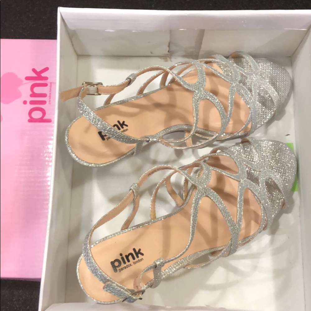 PINK PARADOX LONDON SILVER RICH HEEL- Sandals - Picture 3 of 3